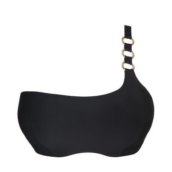 PrimaDonna Swim Damietta Padded Strapless Bikini Top in Black C To G Cup