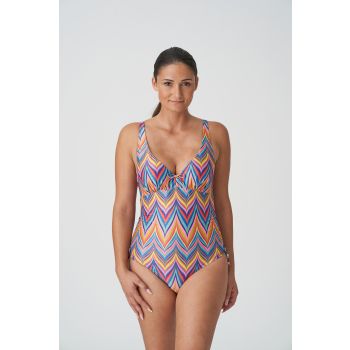 PrimaDonna Swim Kea Plunge Swimsuit in Rainbow Paradise 34F ONLY