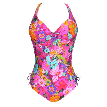 PrimaDonna Swim Najac Plunge Swimsuit in Floral Explosion C To G Cup