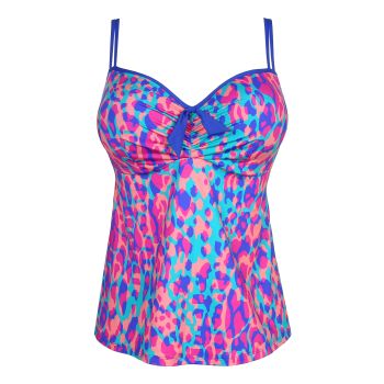 PrimaDonna Swim Karpen Padded Full Cup Tankini in Electric Blue C To G Cup
