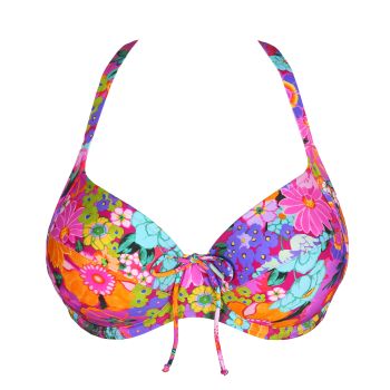 PrimaDonna Swim Najac Full Cup Bikini Top in Floral Explosion C To I Cup