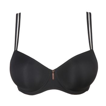 PrimaDonna Twist East End Padded Balcony Bra in Charcoal C To H Cup