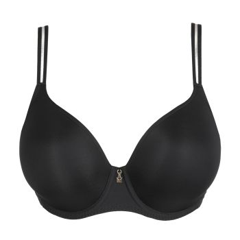 Primadonna Twist Twist Side Padded Heartshape Bra in Charcoal B To G Cup