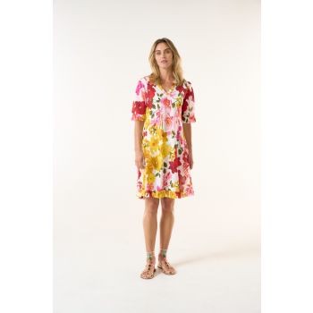 Oneseason Flamenco Cotton Middy Indi Dress