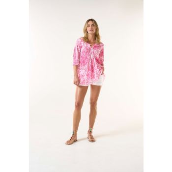 Oneseason Hydra Cotton Poppy Top in PInk 