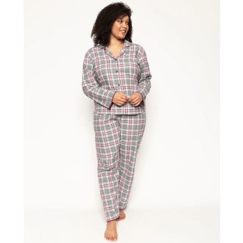Cyberjammies Jessica Lightly Brushed Check Pyjama Set