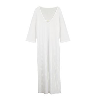 Marie Jo Swim Taleah Swimwear Kaftan in Elfin White 