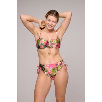 Marie Jo Swim Norma Jeanne Strapless Bikini Top in Tropical Sunset 32D & 34E with Matching brief 