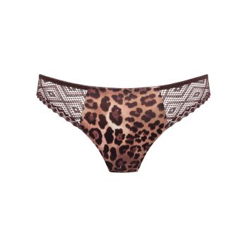 Primadonna Twist Giganni Thong in Leopard Bloom 