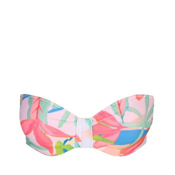 Marie Jo Swim Tarifa Moulded Strapless Bikini Top in Tropical Blossom B-E