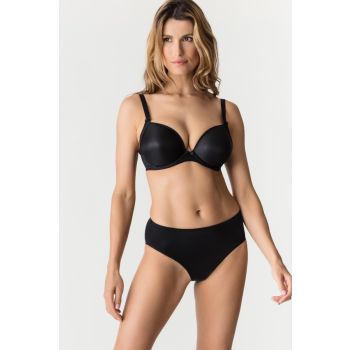 Primadonna Satin Plunge Bra in Black
