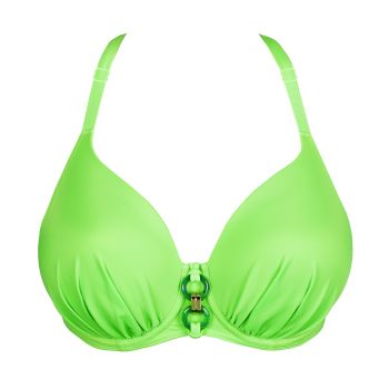 Primadonna Swim Pilon Padded Heartshape Bikini Top in Neon Lime B To G Cup