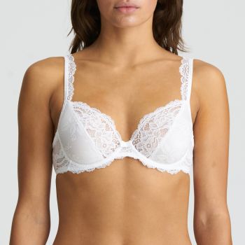 Marie Jo Sylvia Full Cup Wired Bra in White B-E