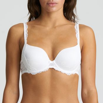 Marie Jo Sylvia Moulded Heart Shaped Bra in White A-E