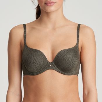 Marie Jo L'Aventure William Moulded Heart Shaped Bra in Reptile A-E Cup - 36C ONLY