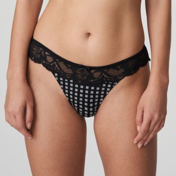 PrimaDonna Madison Regular Thong in Crystal Black S-2XL (New for 2020)