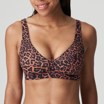 PrimaDonna Swim Holiday Bikini Top with Removable Pads in Sunny Chocolate XS-2XL