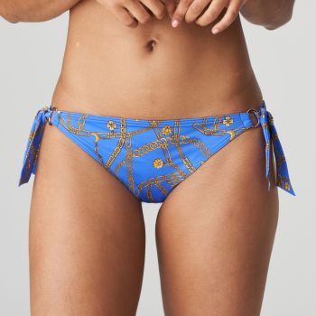 PrimaDonna Swim Olbia Waist Roped Bikini Briefs in Electric Blue