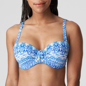 PrimaDonna Swim Bonifacio Moulded Balcony Bikini Top in Electric Blue C-H
