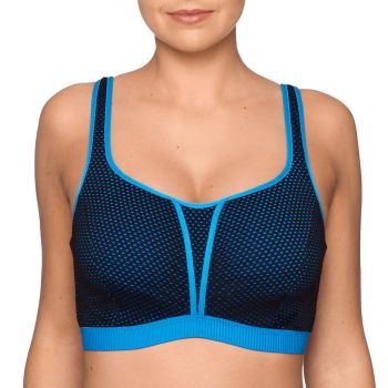 PrimaDonna Sports Bra -The Mesh Moulded Underwired in Blue Crush