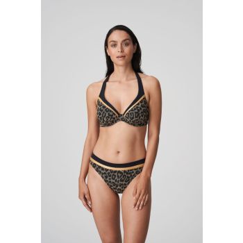 PrimaDonna Swim Kiribati 34E Triangle Bikini Top with Large Brief in Golden Safari 