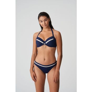PrimaDonna Swim Ocean Mood 36H Full Cup Bikini Top with Large Tie Side Brief in Water Blue size C-I