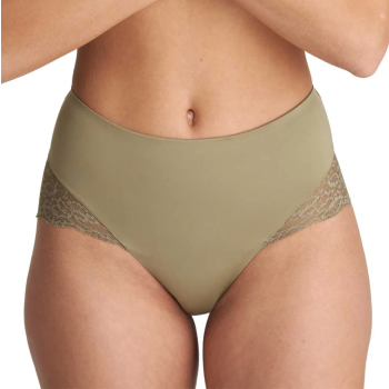 Marie Jo Color Studio Smooth Shapewear High Briefs in Golden Olive