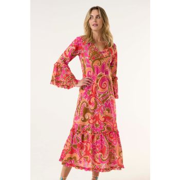 Oneseason St Georges Long Cotton Indi in Coral