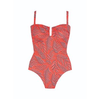 Tessy by Roidal Martinica Amara Bandeau Swimsuit in Coral