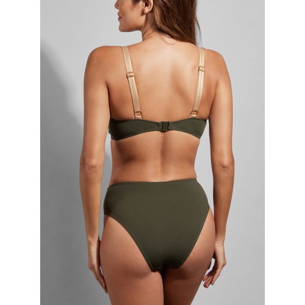 Empreinte Swim Bikini V-Shaped Neckline in Lichen