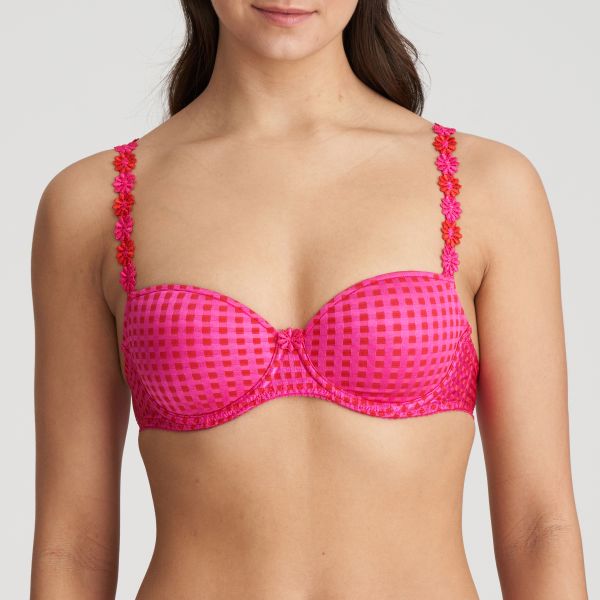 Marie Jo Avero Padded Balcony Bra in Electric Pink B To F Cup