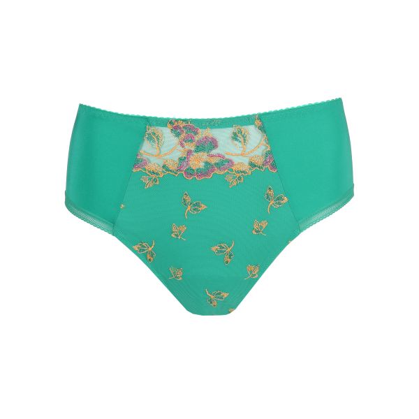 Luxurious Silk Embroidered Full Brief