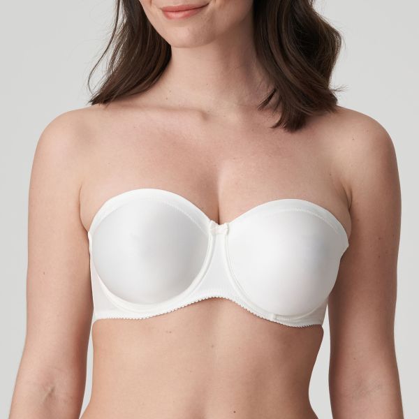 PrimaDonna Satin Strapless Non Padded in Natural B To G Cup