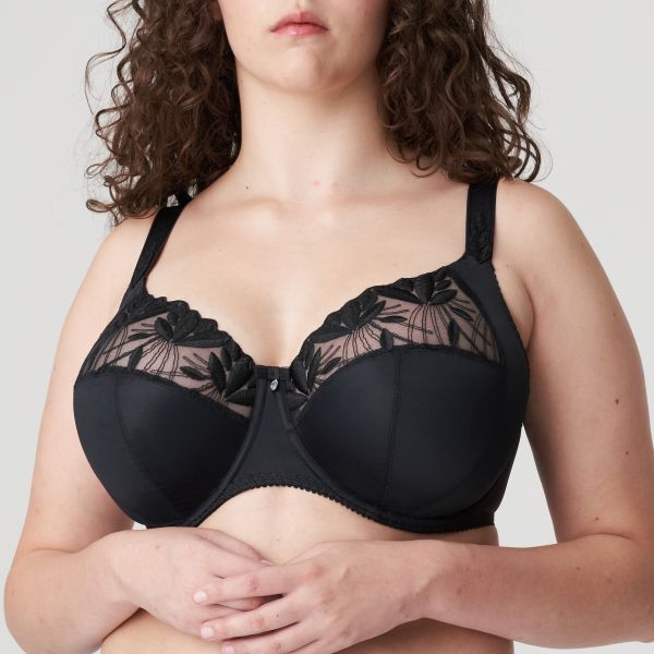 PrimaDonna Orlando Full Cup Bra in Charcoal I To K Cup