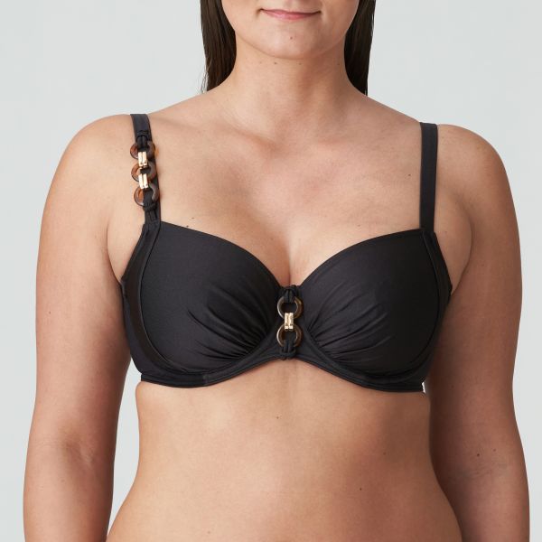 PrimaDonna Swim Barrani Full Cup Bikini Top in Roast Coffee B To I Cup