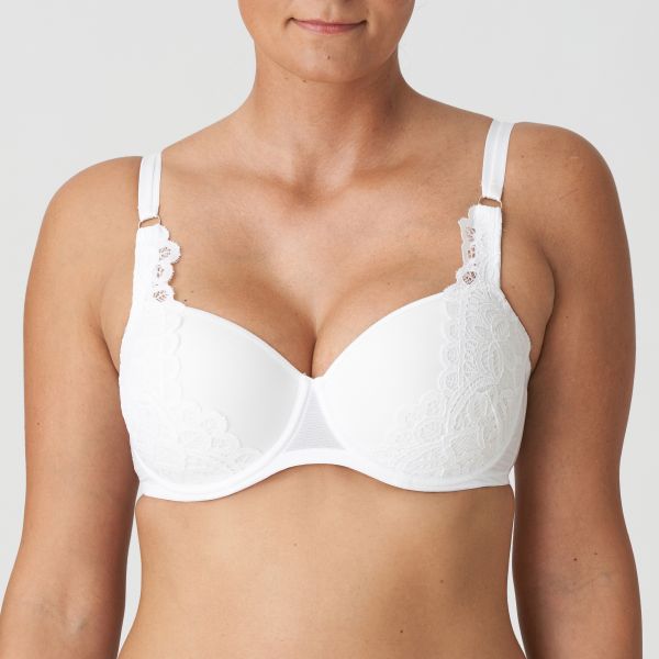 PrimaDonna Twist First Night Padded Balcony Bra in White C To G Cup