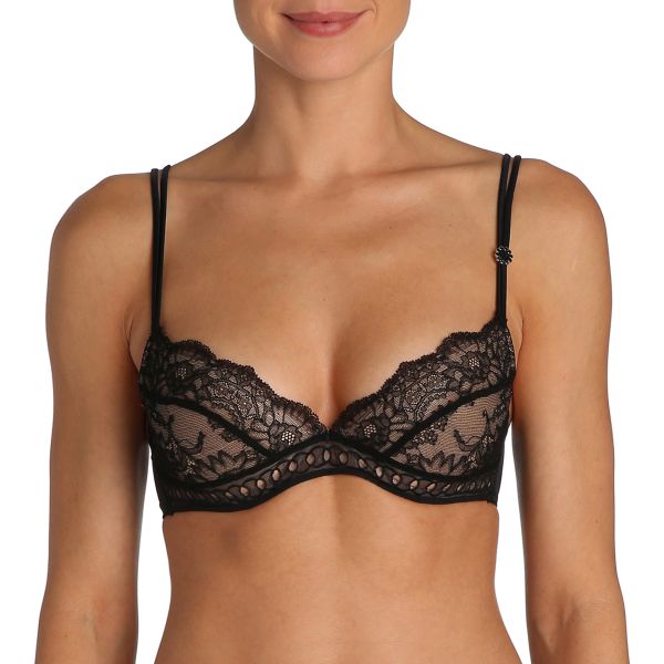Marie Jo Jewell Push-Up Bra With Removable Pads In Black