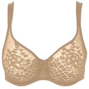 Empreinte Melody Underwired Non Moulded Seamless Bra In Caramel(Nude) C-H Cup