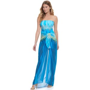 Gottex Moroccan Sky Pareo in Multi Blue