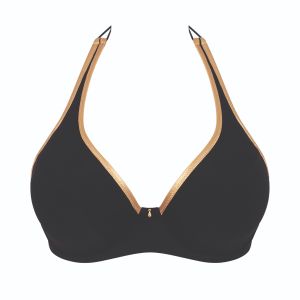 Empreinte Swim Cosmic Halter Neck Bikini Top in Black