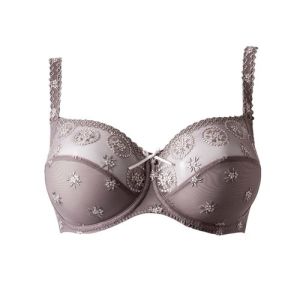 Louisa Bracq Chantilly Full cup Wire Bra in Taupe 