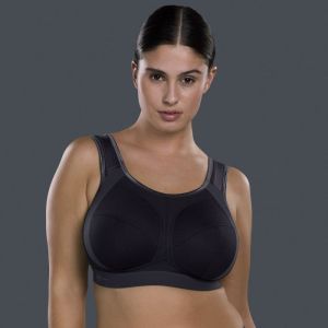 Anita Women's Petite Plus-Size Front Closure Sports Bra - Adjustable Velcro Straps - View #7