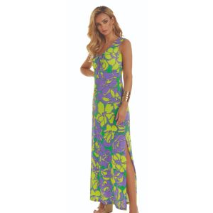 Roidal Floreale Alaya Maxi Dress in Lime