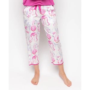 Cyberjammies Fifi Flamingo Print Cropped Pyjama Bottoms