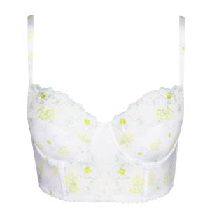 Marie Jo Chen Balcony Bra Horizontal Seam in White Yacht B To E Cup