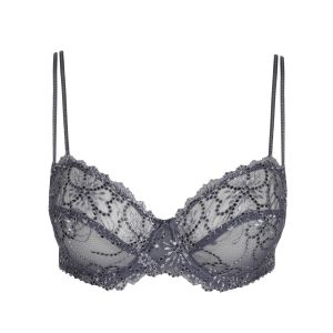 Marie Jo Jane Balcony Bra Horizontal Seam in Blue Shadow B To E Cup