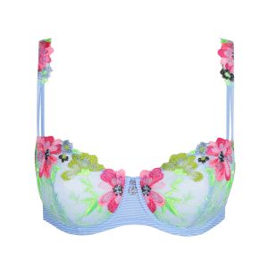 Marie Jo Odilly Balcony Bra Vertical Seam in Santorini Blue B To E Cup