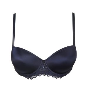 Marie Jo Jane Padded Balcony Bra in Velvet Blue B To F Cup