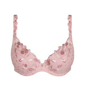 Marie Jo Agnes Padded Plunge Bra in Vintage Pink A To F Cup