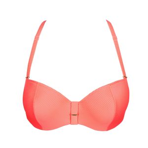 Marie Jo Swim Cassie Padded Balcony Bikini Top in Neon Fiesta B To E Cup